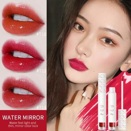 White Tube Gloss Labial Water-light Mirror Lip Glaze Not Fade Lip Tint Lasting Moistur Cosmetic Lipstick Maquillaje TSLM1