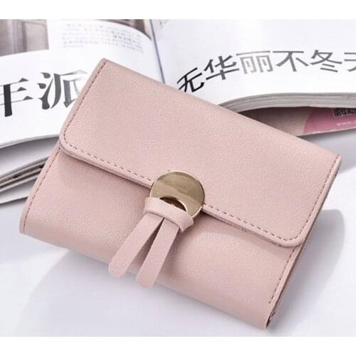 Brand Designer Tassel Womens Wallet Card Holder Purse Soft Slim Short Solid Small Wallets for Lady Girl Female Clutch Carteira