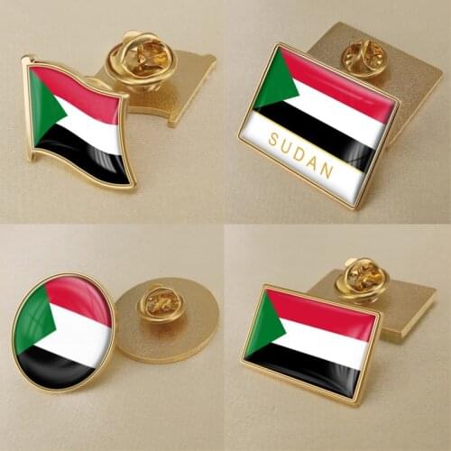 Coat of Arms of Sudan/Sudanese Flag National Emblem Brooch/Badges/Lapel Pins