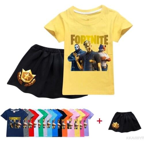 Game Fortnites Girls Dresses Outfits Birthday Party Baby Girl Clothes Princess Cartoon Baby Kids Dress Children Clothing Sets