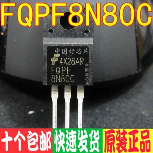 FQPF8N80C FQP8N80 Liquid Crystal Field Effect Transistor Chip Line TO220 Brand New & Original