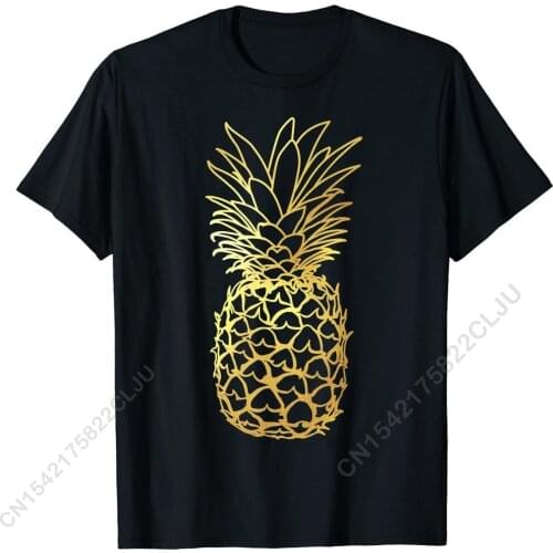 Pineapple Aloha Beaches T Shirt Hawaiian Hawaii Bridal Gift T-Shirt Tops Tees Fashion Printed On Cotton Men Tshirts Geek