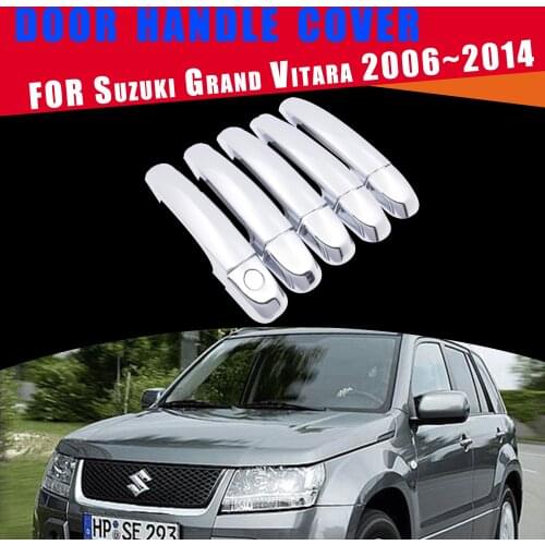 Chrome Door Handle Cover Trim Catch Set Car Styling Accessories 2007 2008 for Suzuki Grand Vitara Grand Nomade Escudo 2006~2014