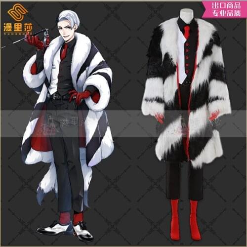Game Twisted Wonderland Divus Crewel Uniforms Cosplay Costume Halloween Fancy Outfit Costume Made