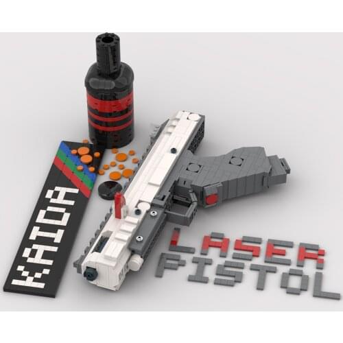 627Pcs MOC Game Blaster DIY Building Blocks Small Particle Model