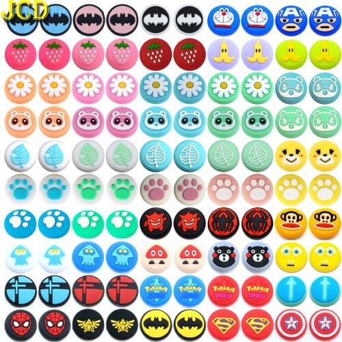 JCD 100PCS Joystick Cover Thumb Stick Grip Cap Skin For Nintend Switch NS Joy-Con Controller JoyCon Gamepad Thumbstick Case