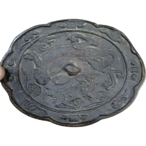 CHINESE FOLK ART OLD Collection Evil slayer bronze mirror feng shui
