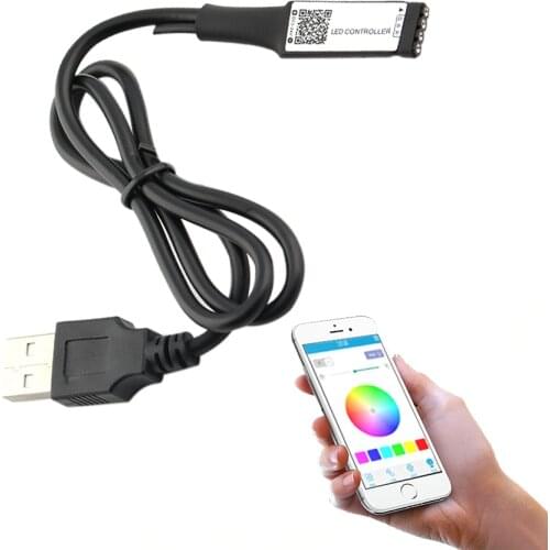 5V USB LED RGB Wifi Controller,Bluebooth Power for TV Backlight,led Strip RGB Controller Remote Light Wifi Magic Home Colorful