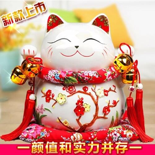 Fortune Cat Japanese-style Ceramic Money Box Creative Home Decoration Lucky Gifts