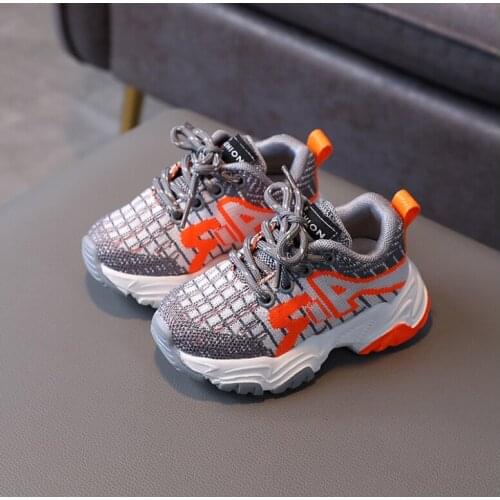 2021 New Autumn Children Shoes Breathable Toddler Boys Girls Sport Shoes Outdoor Tennis Fashion Kids Sneakers 21-30