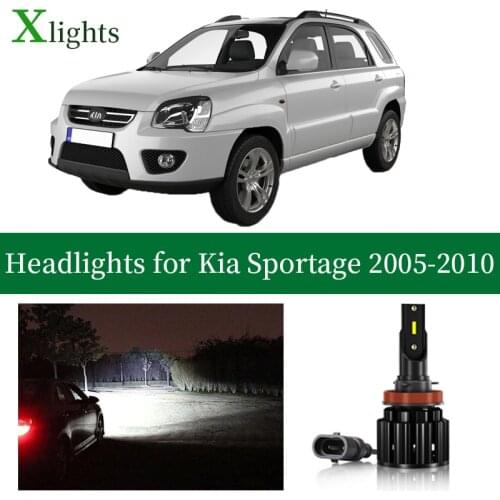 Xlights For Kia Sportage 2005 2006 2007 2008 2009 2010 Led Headlight Bulbs Low High Beam 12V Canbus Car Lamp Light Accessories