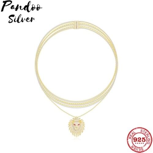 Fashion Charm Copy 1:1 Copy, Yellow Lioness Necklace Multi-Chain Necklace Women Jewelry Gift