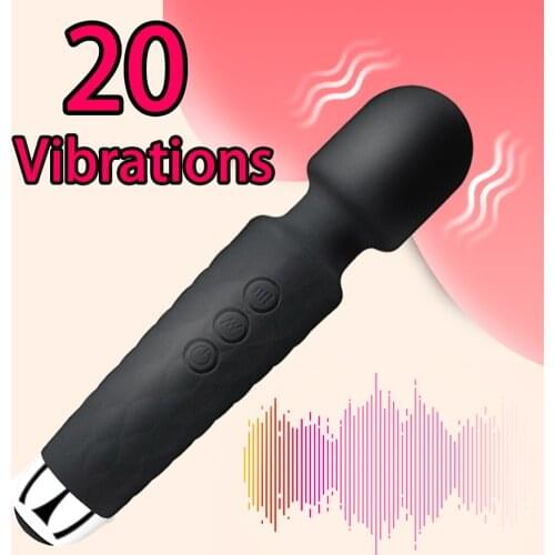 Powerful AV Vibrator Magic Vagina Wand Clitoris Stimulator Vibrators Sex Toys for Women G Spot for Masturbator USB Dildo