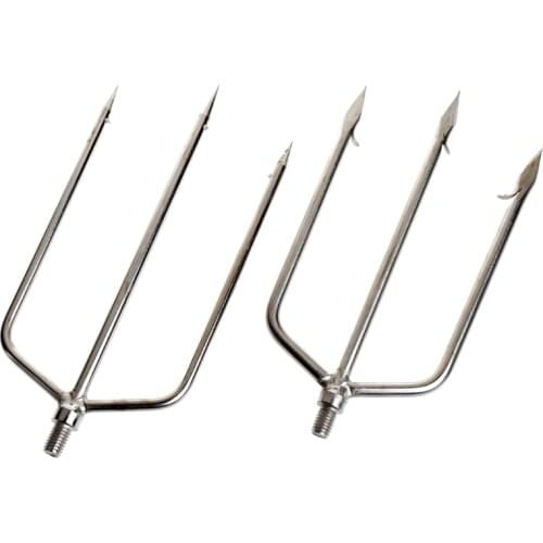 Stainless Steel Prong Harpoon Fish Fork Fishing Ice Breaker AccessoryTackleTool 448D