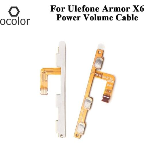 Ocolor For Ulefone Armor X6 Power Volume Cable Assembly Repair Parts For Ulefone Armor X6 Power Volume Cable Accessories