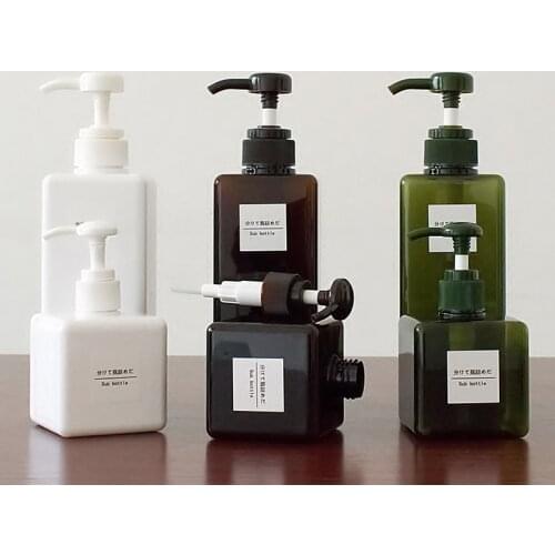 Soild Color Soap Dispenser Cosmetics Bottles Bathroom Hand Sanitizer Shampoo Body Wash Lotion Bottle Empty Bottle Travel Bottle