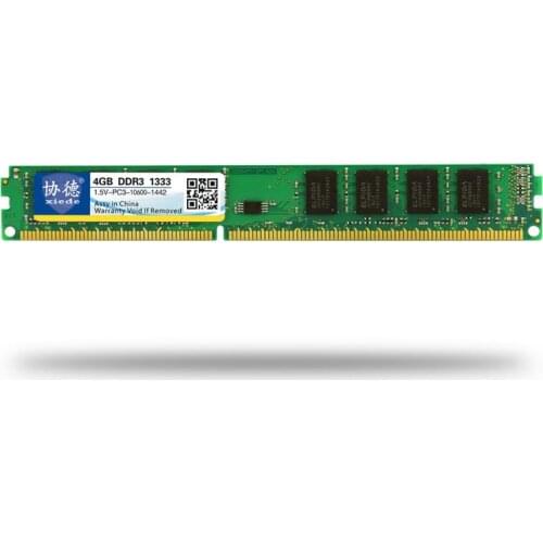 High Quality xiede Memory Ram DDR3 1333Mhz 8GB 4GB 2GB for Desktop Memoria 1.5v PC3-10600 4GB Compatible with DDR 3 1066Mhz
