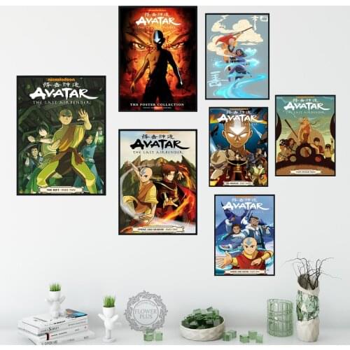 The Last Airbender poster Hot Cartoon Movie Anime Art Canvas Painting Poster Wall Home Decor