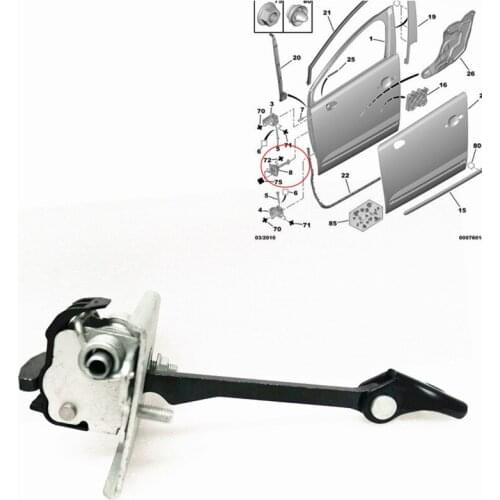 Door position 9181Q2 / 9181Q2 is applicable to Peugeot 3008 / 308sw / 5008 / DS5 New genuine front and rear door hinge check bel
