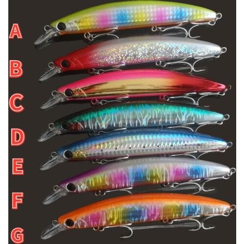 TSURINOYA 130F Ultra Long Casting Floating Minnow Hard Bait 130mm 23g TWINKLE DW111 Flounder Sea Bass Saltwater Sea Fishing Lure