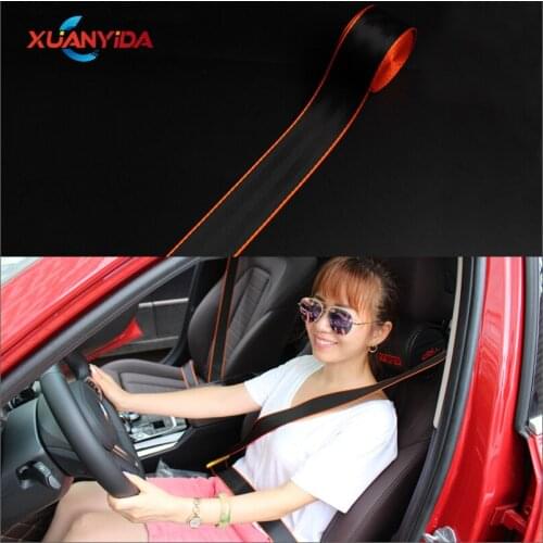 3.6 MX4.8CM Orange Black Color Car Seat Belt Webbing Strap Mix color Car Seat Stroller Safety Racing Harness Backpack Belt