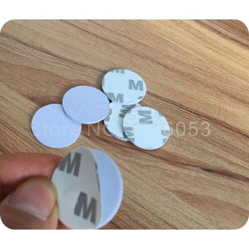 IC NFC 13.56mhz Access Tags Writable Stickers UID Changeable Proximity Coin Cards Rewritable 3M glue Adhesive Label RFID Copie