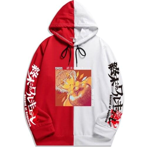 Summer Man Japan Anime Record Of Ragnarok Print hoodies Loose And Comfortable Soft Patchwork Thin Hoodie Sweatshirt Hot Fashion