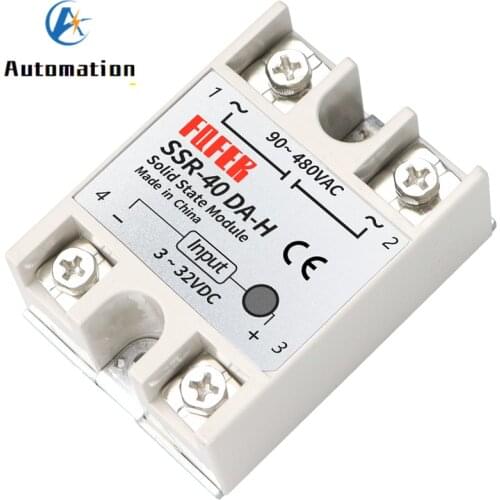 Solid state relay SSR-10DA-H 10A actually 3-32V DC - 90-480V AC SSR 10DA 15DA 25DA 40DAH relay solid state Resistance Regulator
