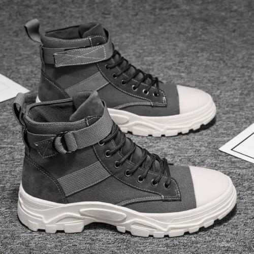 High Top Martin Boots Hiking Boots Mens Shoes England Wear-resistant Sports Casual Youth Tide Shoes Mens Fashion Sneakers