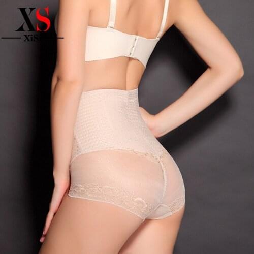 High quality cotton high- waist panties women high elasticity abdomen body shaping underwear women Model Breathable
