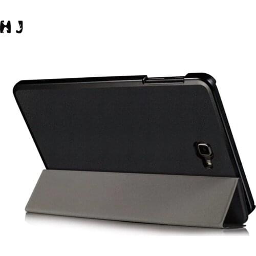 Three-fold tablet protective cover with stand For Samsung Galaxy Tab A 10.1 (2016) SM-P580 /P585 Leather Case Cover with Pen