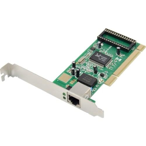 1 RJ45 Port PCI Lan Adapter Single Port Gigabit Fast Ethernet Controller Network Card Realtek RTL8169SC Chipset 10/100/1000Mbps