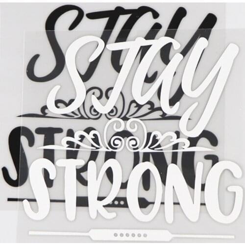 13.9*13.5CM STAY STRONG Modern Fashion Accessories Vinyl Car Sticker Decal