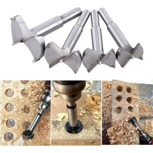 16pcs Woodworking Alloy Drill Bit Kit Cemented Carbide Cutting Tool Set Cylindrical Cutters