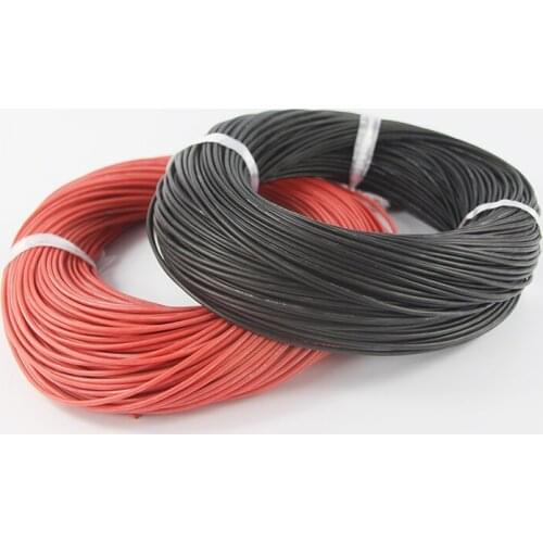 20m/lot 10 METER Red+ 10 METER Black 18AWG 20AWG 22AWG 24AWG 26AWG Heatproof Soft Silicone Wire Cable For RC Model Battery Part