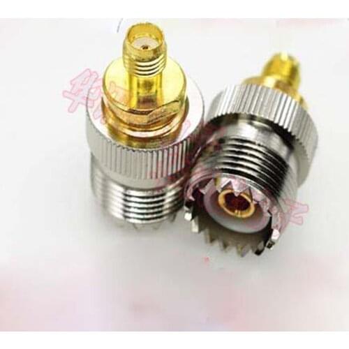 5PCS/Lot UHF Female Jack To SMA Female Plug Connector SL16 To SMA-K RF Coaxial Adapter