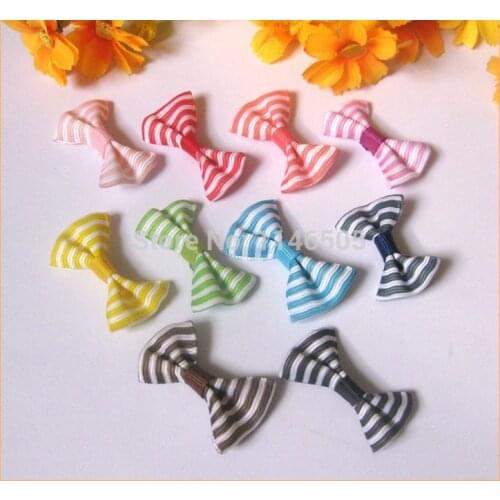 Wholesale bows 100pcs without clip Garment Craft jewelry accessory ,Baby Boutique Garment bows accessory Candy box decoration