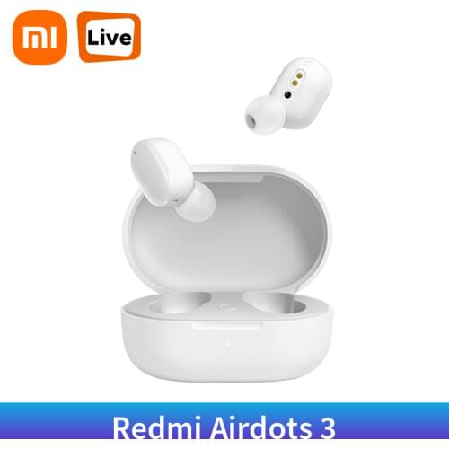2021 Xiaomi Redmi AirDots 3 True Wireless Bluetooth Headset Fast Charging Earphone Stereo Bass Bluetooth 5.2 AptX Low Latency