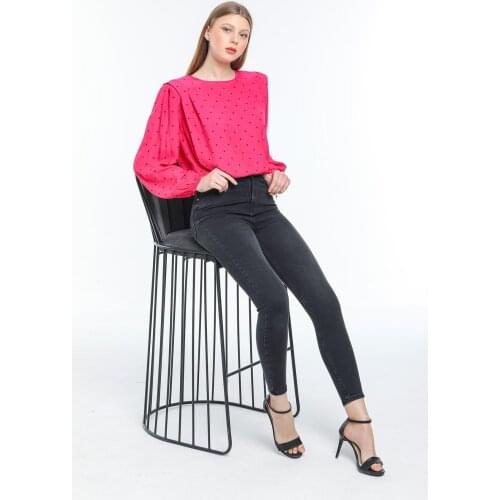 Denigma Kadın Black High Waist Skinny Jean Trend-w-70 MS00005161