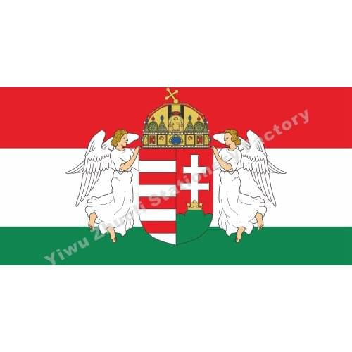 Hungary kingdom 1867-B Flag 90 x 150 cm Polyester Historical Kingdom of Hungary 1867-1918 Flags And Banners