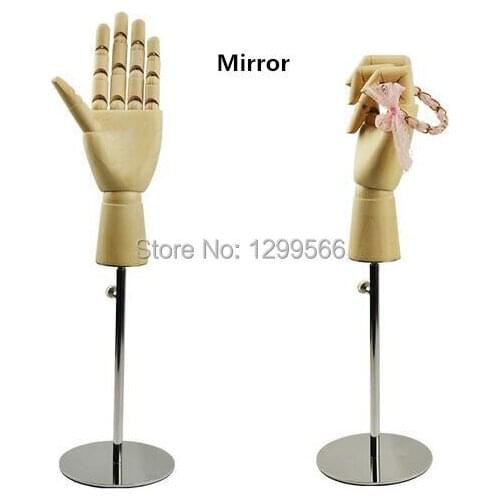 Hot sale fashion hand model purse dispaly stand stainless steel Tie jewelry wig handbag wallet display stand holder rack