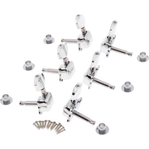 3 Sets Semiclosed Guitar String Tuning Pegs Tuners Machine Heads - 3L + 3R