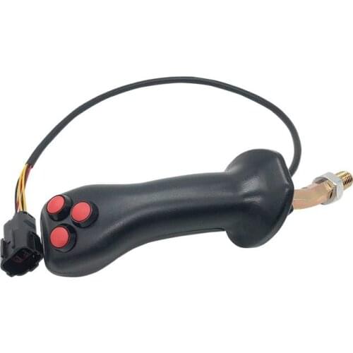 Excavator modified wood grapple clamp wood clamp wood clamp three-button hydraulic electric control joystick handle glue