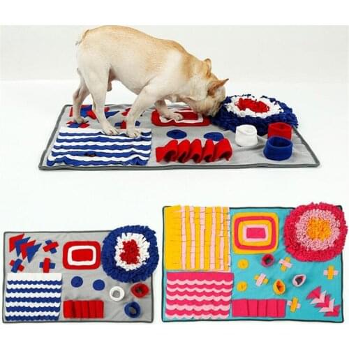 New Dog Snuffle Mat Puppy Cat Pet Sniffing Training Soft Nose Pad Activity Training Blanket Pressure Releasing Toy For Pets