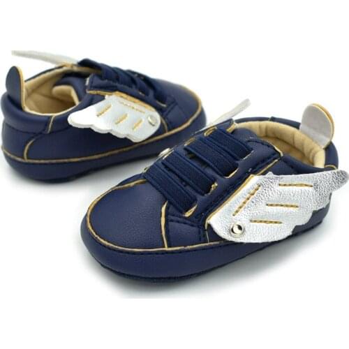 DOGEEK PU Leather Baby Newborn Shoe Wings Gold Shoes For Kids Sneakers Infant Crib Shoes Toddler Boys Girls First Walkers