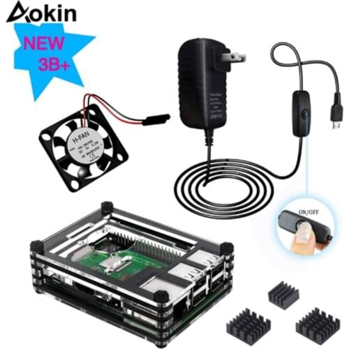 For Original 2018 New Raspberry Pi 3 Model B+plus Board 1GB LPDDR2 BCM2837B0 Quad-Core Ras PI3 B,PI 3B with WiFi&Bluetooth