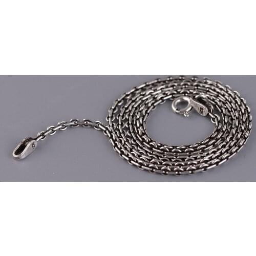 Authentic 100% 925 Sterling Silver O-Chain Necklace 2.0mm Thickness Chain Necklace Jewelry Vintage Style Women Necklace