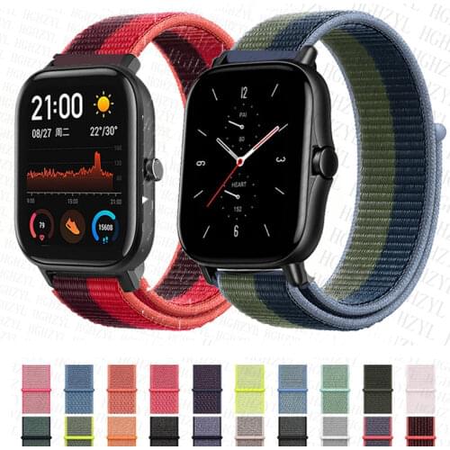For Amazfit Bip U Pro Watchband Brecelet Strap 20mm For Amazfit GTS 2 mini Bip S lite Smart Wrist Strap Weaving Watch