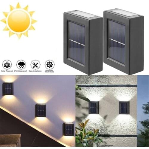 LED Solar Powered Lamp IP65 Waterproof Night Light Outdoor Garden Pathway Yard Patio Stair Steps Fence Deck Decorative Lights