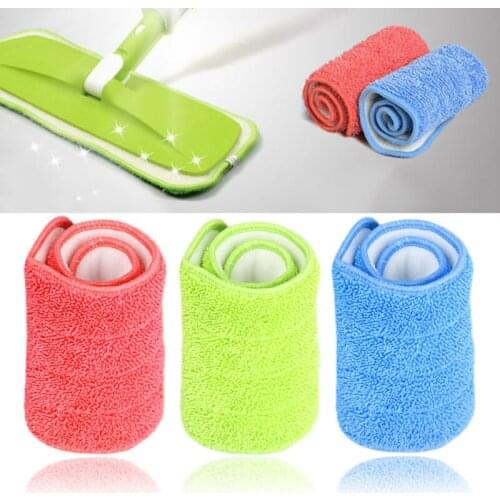 Replaced Mop Cloth Reusable Microfiber Pad For Spray Mop Practical Household Dust Cleaning Kitchen Living Room Cleaning Tools